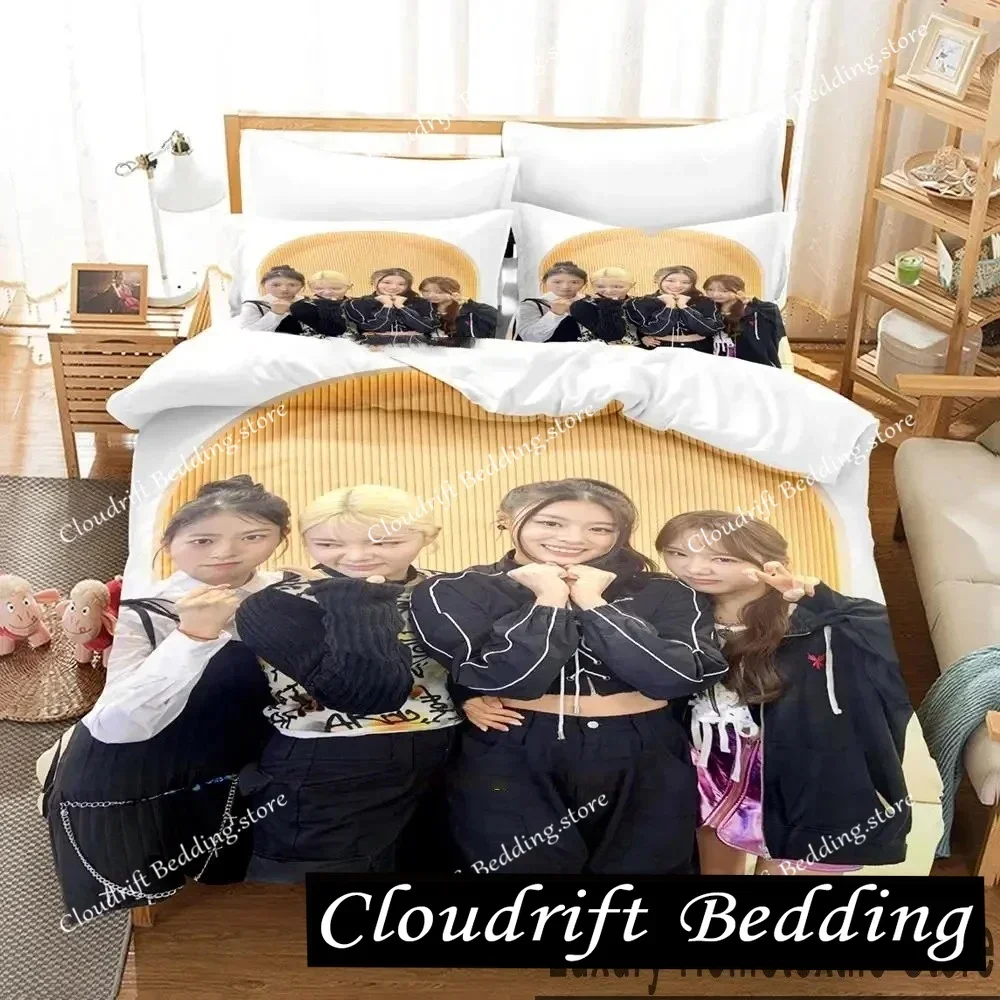 KPOP F-FIFTY F-FIFTY Merch Cupid Album Bedding Set Boys Girls Twin Queen King Size Duvet Cover Pillowcase Bed boys Adult026