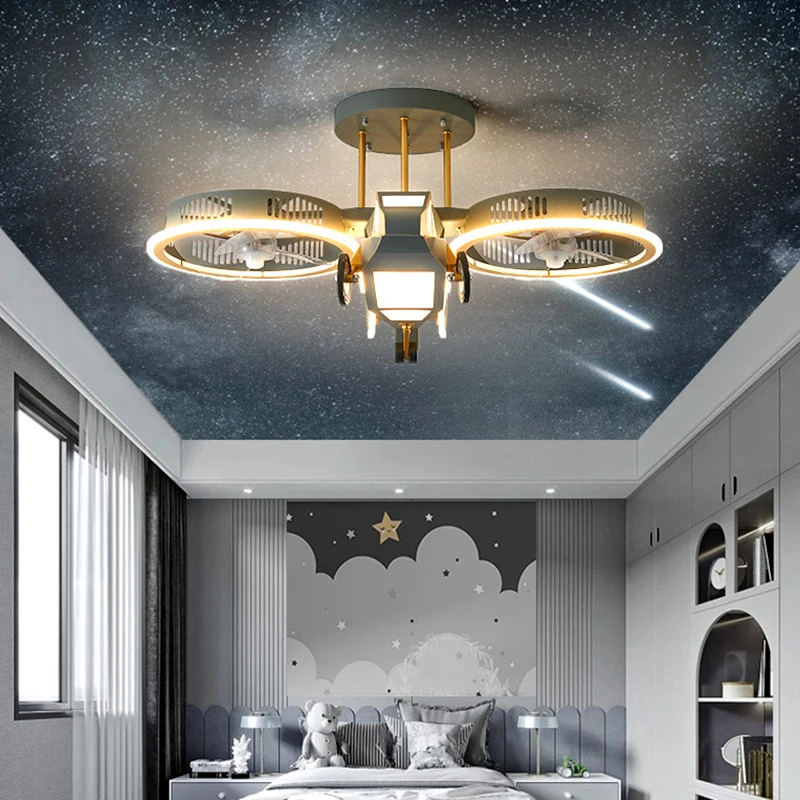 Modern Ceiling fans with lights remote control Chandelier for the children\'s room hanging light Chandeliers for living room