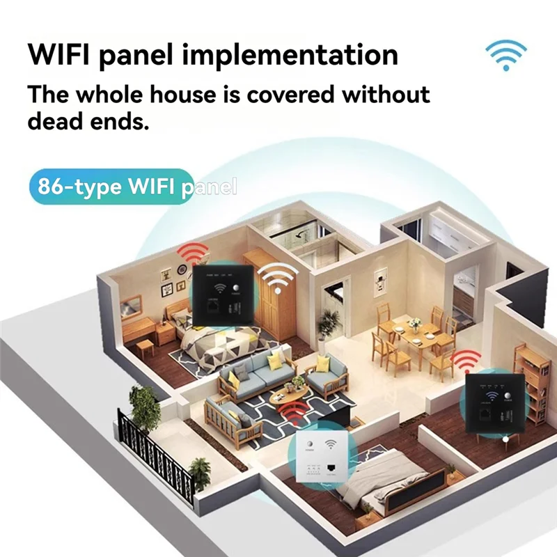 2025 الاتجاه 300Mbps 2.4Ghz موزع إنترنت واي فاي مقبس واي فاي لاسلكي RJ45 AP التتابع الذكية USB لوحة مقابس جزءا لا يتجزأ من جدار موزع إنترنت واي فاي C #6