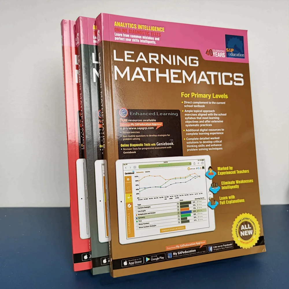 1 Book Sap Learning Mathematics Book Grade 4-6 Children Learn Math Books Singapore Primary School Mathematics Textbook