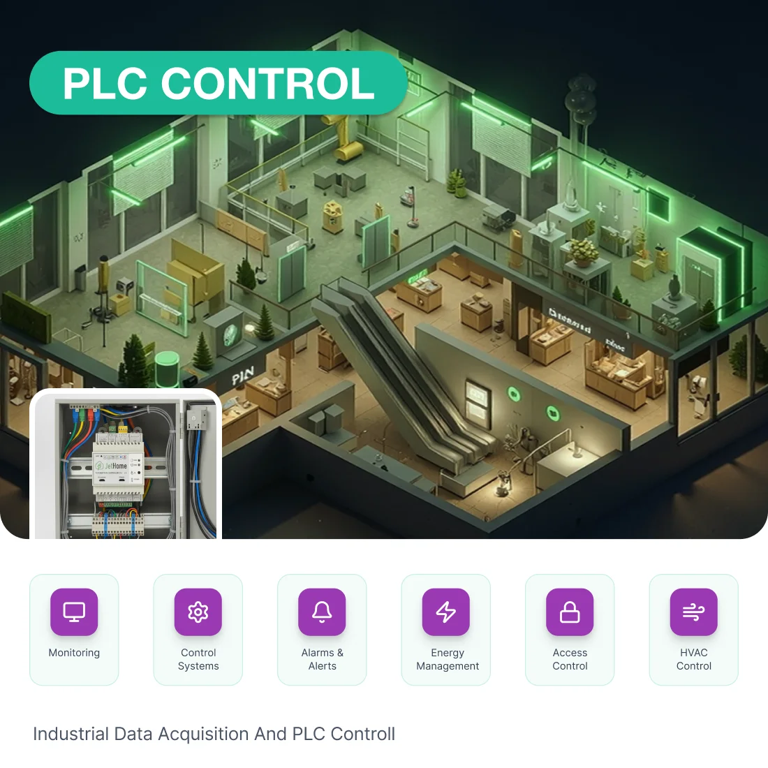 

JetHub upgraded version energy-saving home automation central control module DIN rail smart home