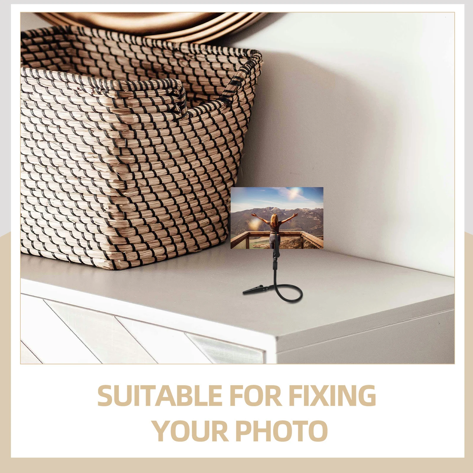 2Pcs Alligator Clips for Photos Pictures Cards Sturdy Holders Practical Resistance DIY Clamps Soldering Wire Holder