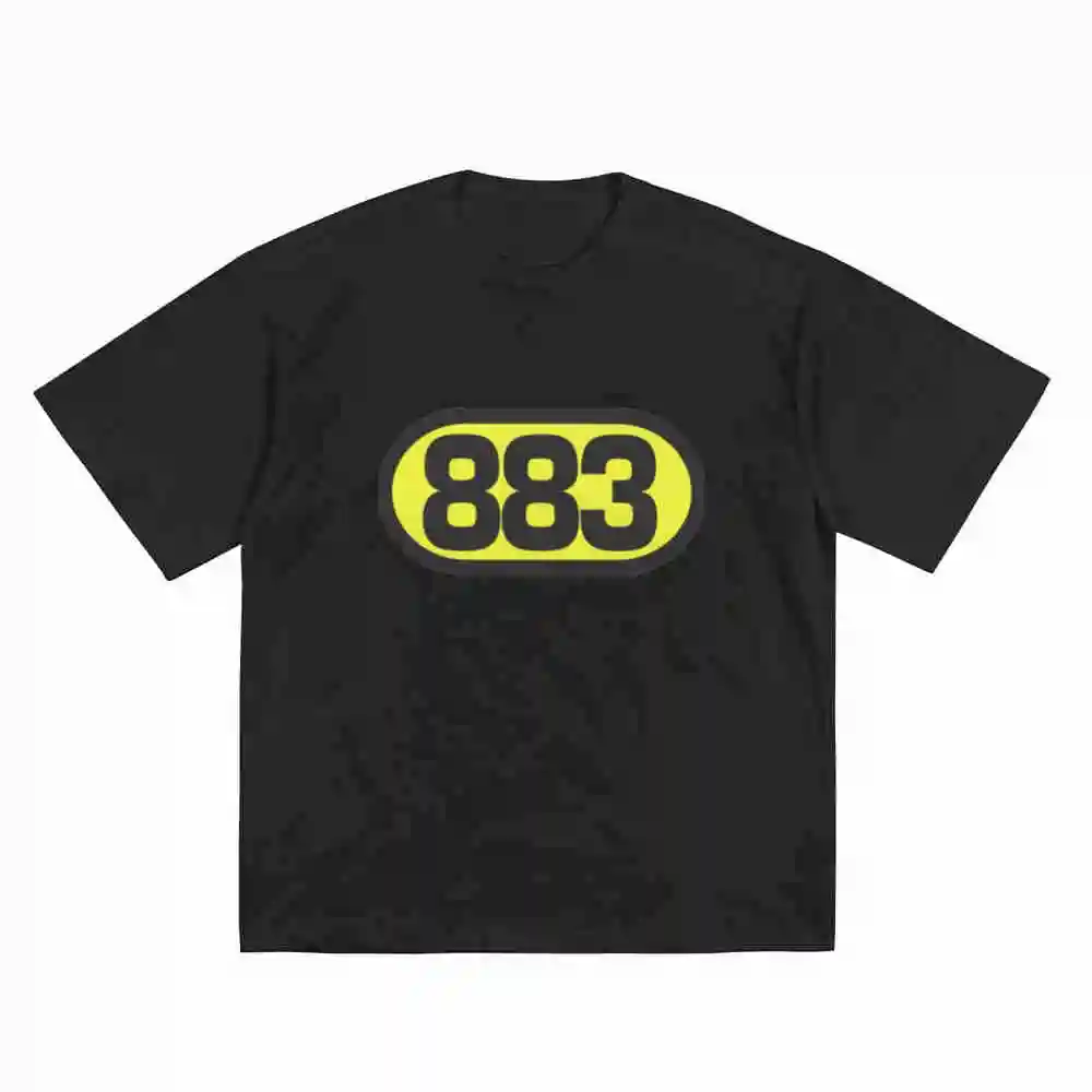 Max Pezzali 883 Logo Tribute Short Sleeve Tee 100% Cotton T-Shirt