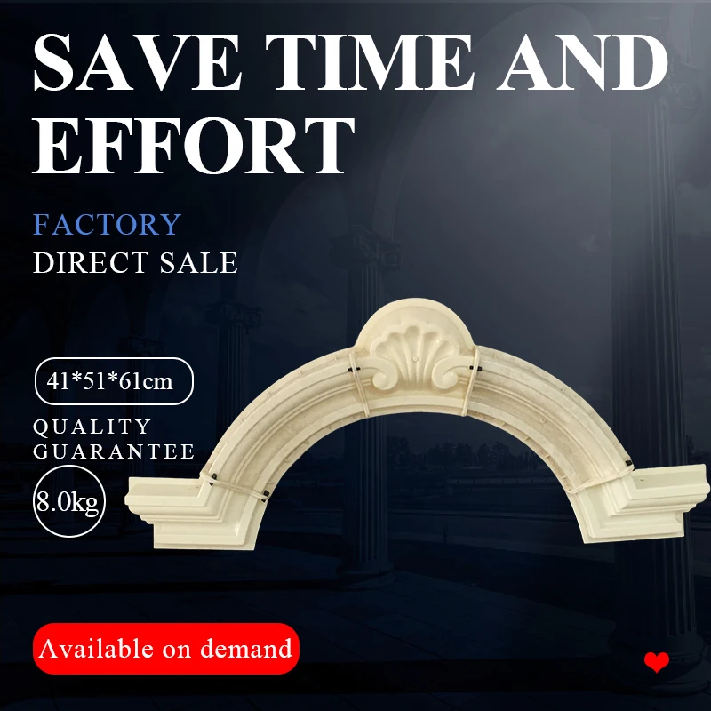 European Style Arched Window Sleeve Mold, Roman Pillar, Grinding Gear, Semi-Circular, Arc-Shaped Window, Villa