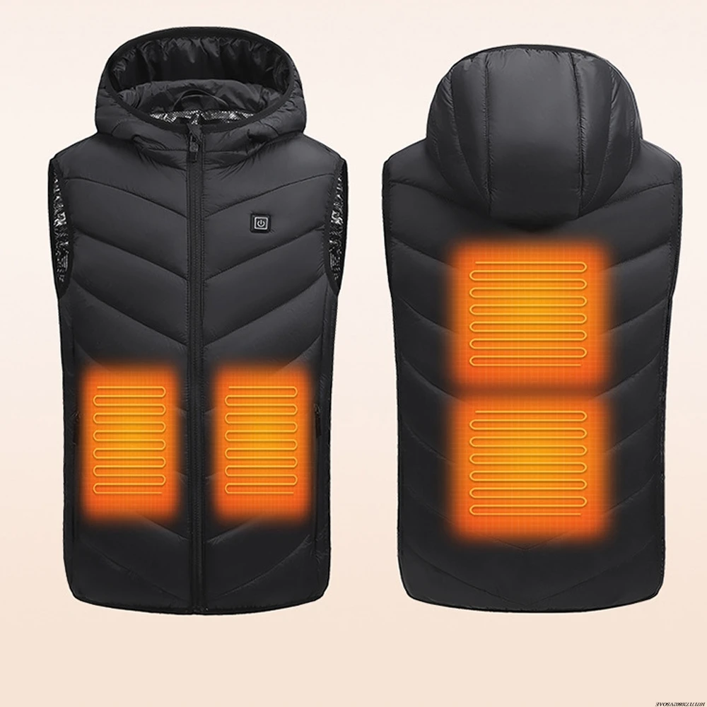 10 Heating Zones Electric Heated Vest For Kid Usb Heated Coat Thermal Winter Warm Jacket Boys Girls Outdoor Sport Warmer Vest - Image 3
