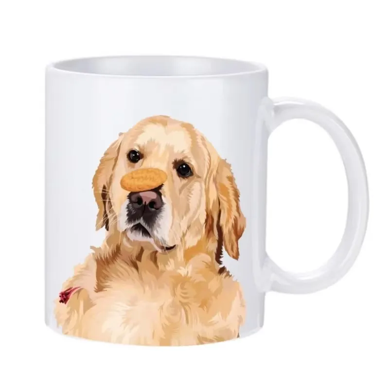 Golden Retriever Mugs Love Cookies Dog Cups Diswasher Coffee Mugen Coffeeware Home Decal Funny Gift Idea Pet Lover Drinkware