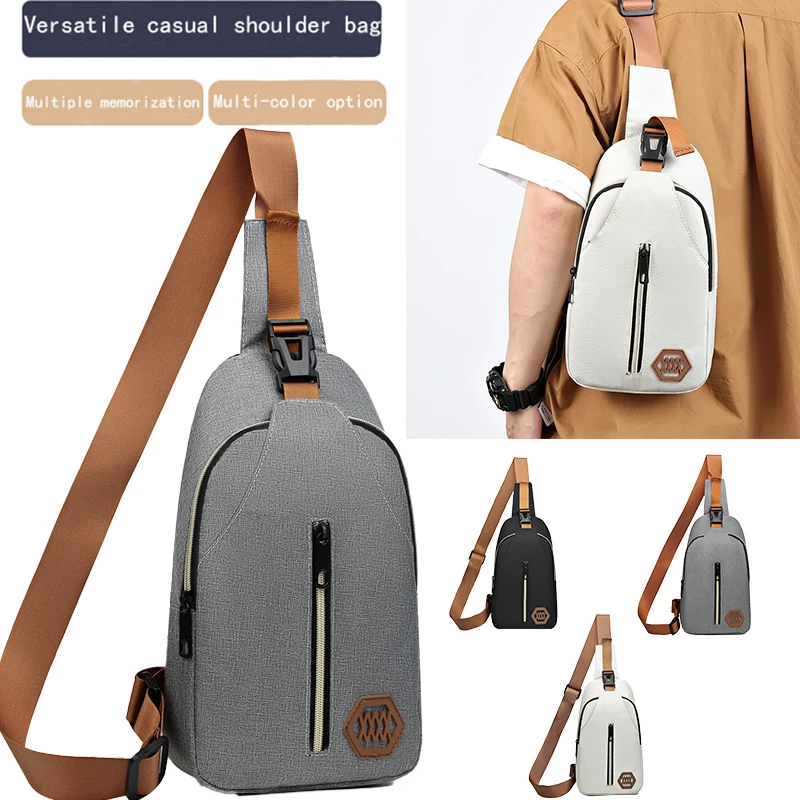 

Neutral style women's and men's functional chest bag with single shoulder strap - suitable for travel and outings