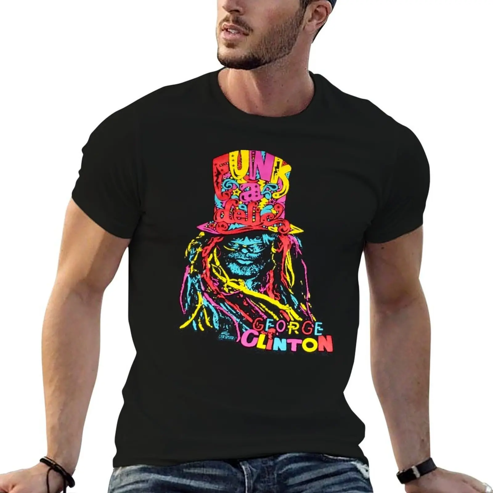 George Clinton T-Shirt Gym Exercise Short Sleeve T-Shirt
