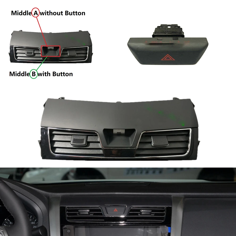 

Aohe373 1 For Nissan Altima Teana 2013~2015 2016~2018 Air Conditioner Air Outlet Dashboard Panel Interior Air Outlet accessories