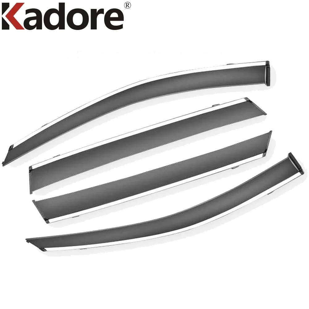 Car Window Deflectors For Kia K5 Optima DL3 2021 2022 2023 2024 Window Sun Guard Rain Vent Visor Cover Trim Accessories