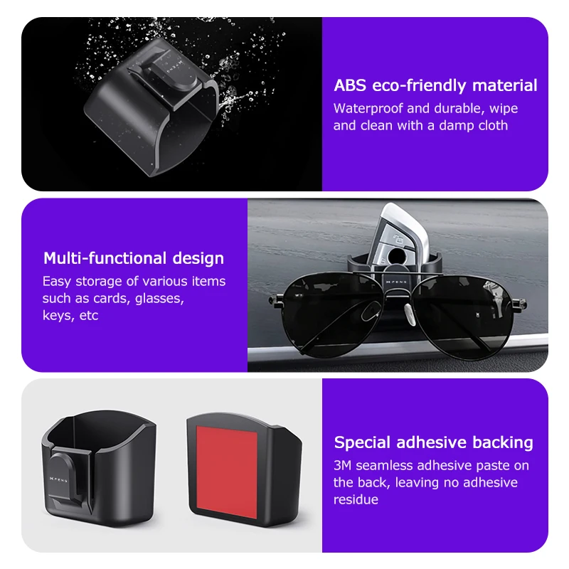 Mini Car Remote Key Storage Box Dashboard Hang Organizer Holder For Xiaopeng Xpeng G6 G7 G9 X9 P7 P7i P5 MONA M03 G3 G3i N5 view 3