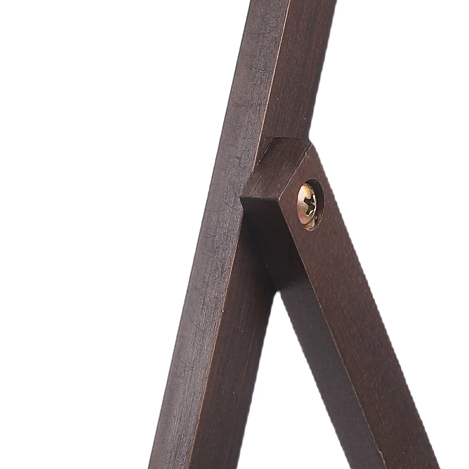 Espejo de maquillaje de escritorio individual, diseño plegable de madera, espejo de mesa estable con reflejo de alta definición transparente para el hogar