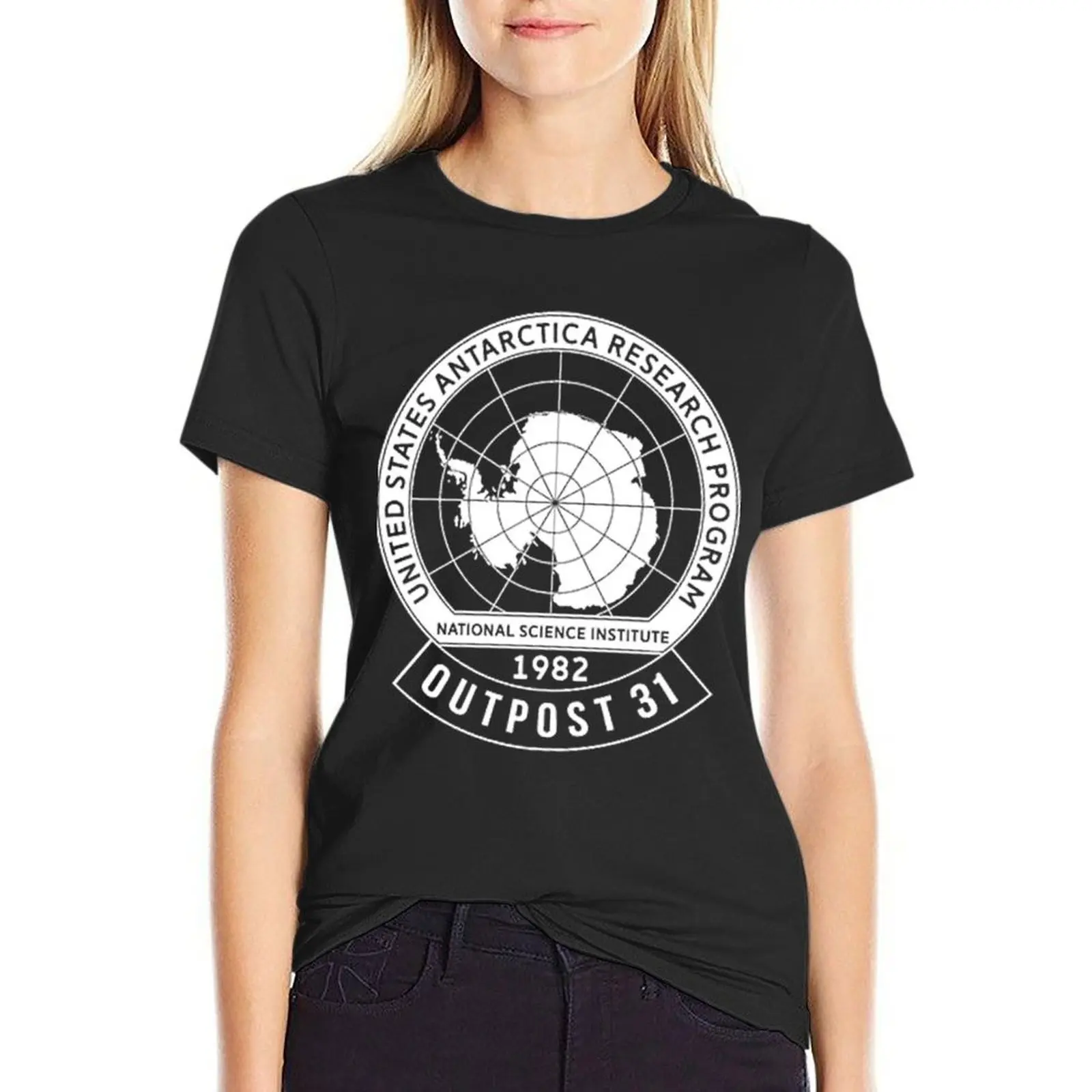 Outpost 31- Pocket Emblem T-Shirt graphics heavyweights quick-drying cute t-shirts for Women