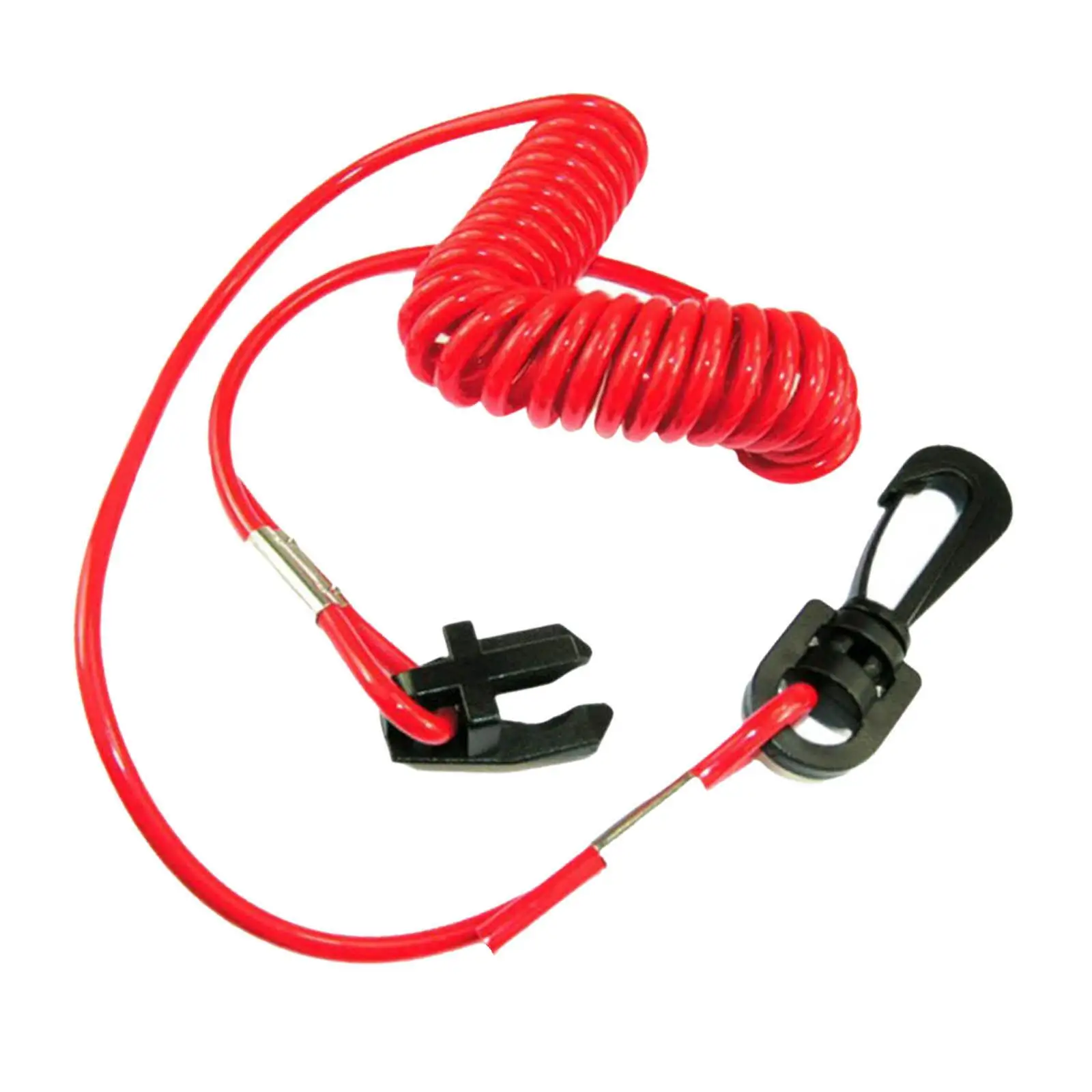 Outboard Engine Motor Kill Stop Switch Lanyard, Ignition Key Switch Tether Cord Red Boat Fits for for Omc Yachts