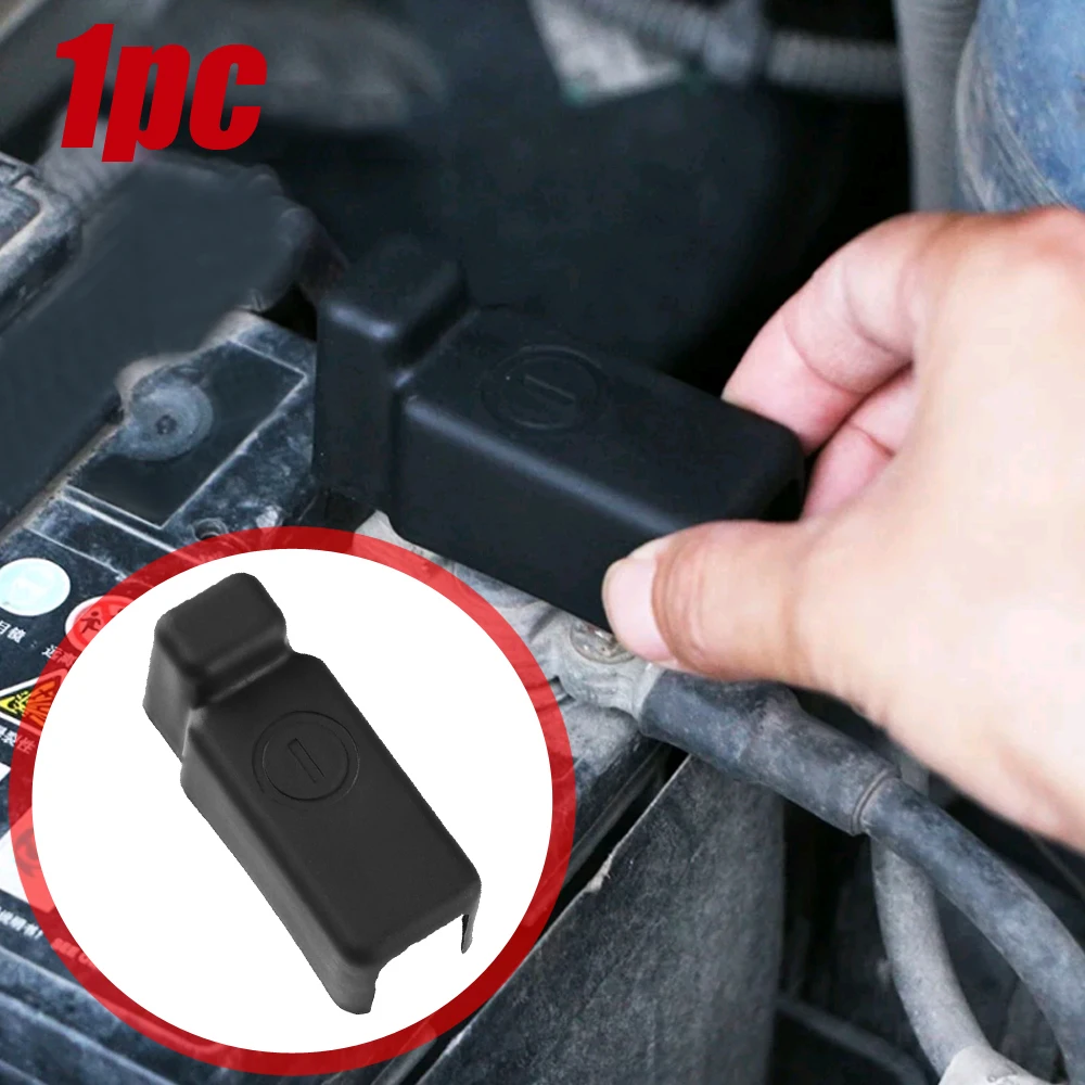 

1x крышка автомобильного аккумулятора с отрицательным электродом, защитная крышка, автомобильный аксессуар для Volkswagen Vento Polo Hatch Sedan Notch Skoda Fabia Rapid