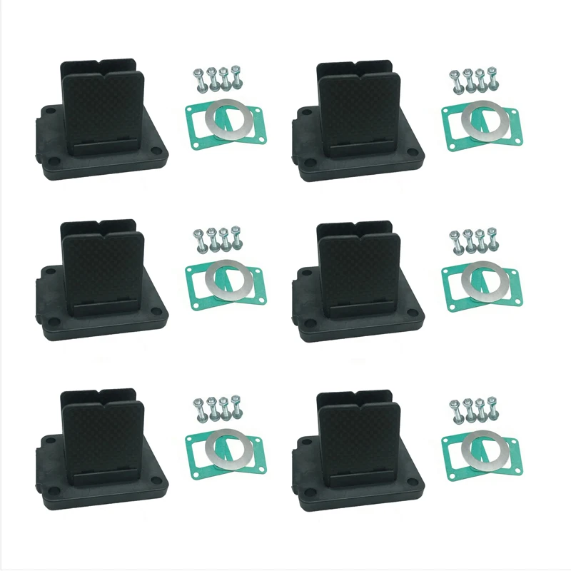 6set V384A Motorcycle Reed Valve Cage Force Set For Kawasaki KX80 KX85 KX100 And Suzuki RM100