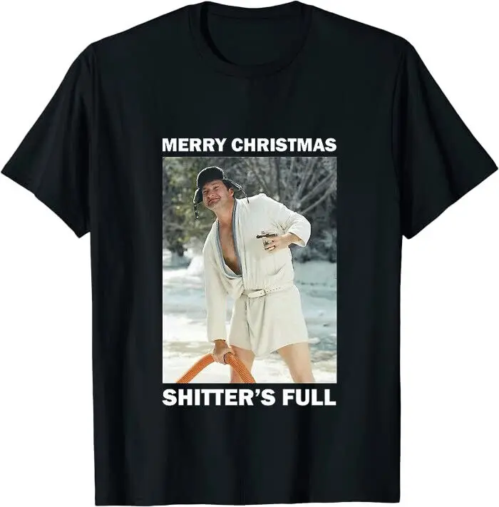 Shitters full - Cousin Eddie  Merry Christmas Classic TshirtAnime Pattern Summer Clothing