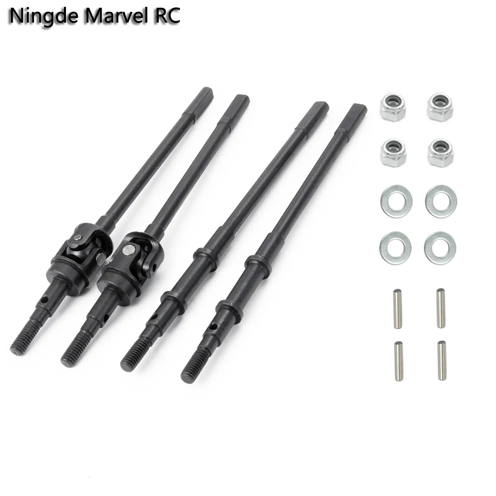 Eje de transmisión Universal para perros, articulación trasera de Metal CVD, resistente, huesos de eje AR44 para RC 1/10 Axial SCX10-II 90046 90047 JEEP Wrangler