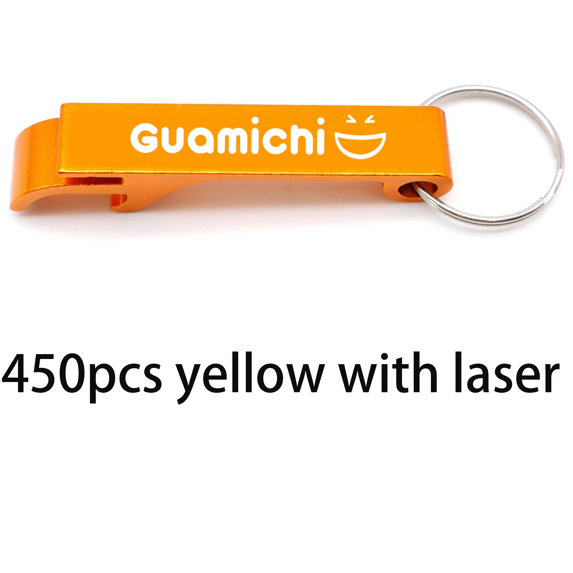 Custom Engraved Personalized 450pcs Yellow Bottle Opener