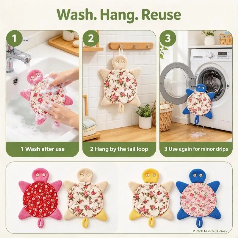 2/4/5Pcs Washable Floor Cleaning Cloth, Synthetic Fiber Design with Hanging Loop for Routine Wood and Tile Cleaning Between Uses