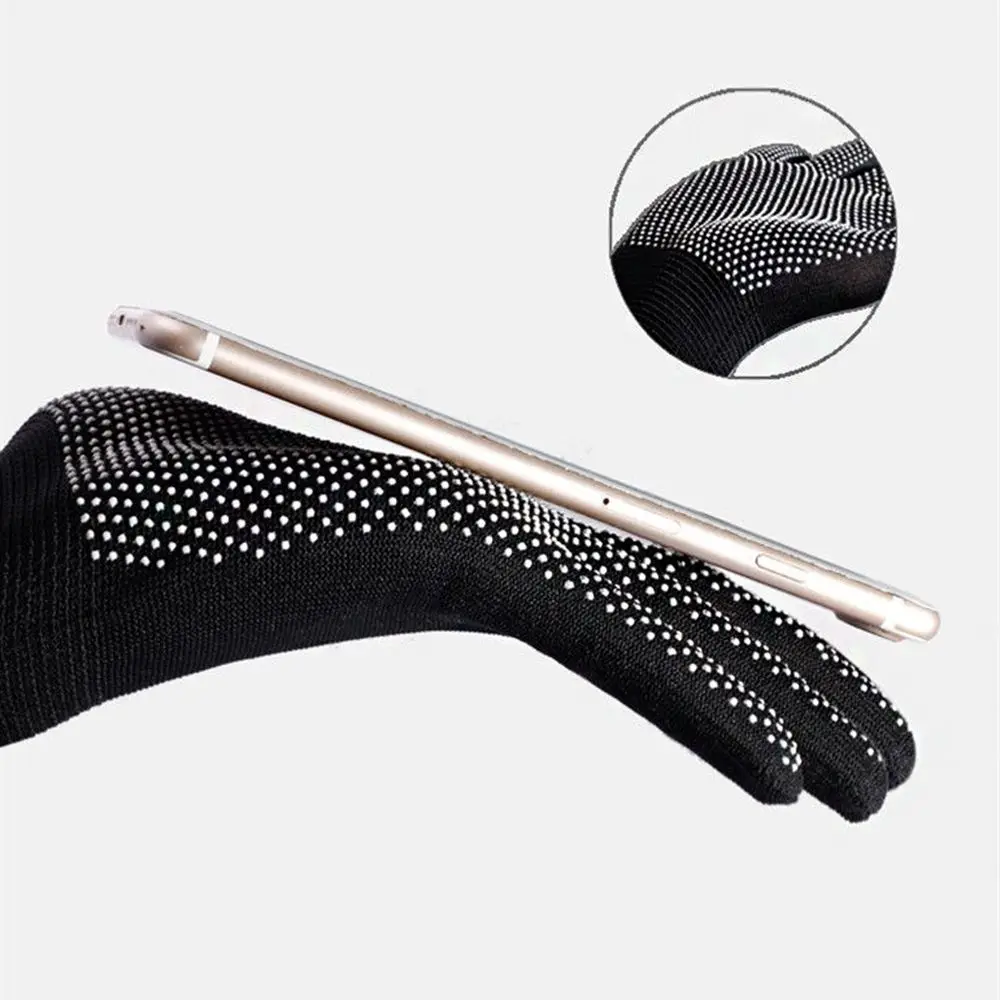 

Climb Mountains Windproof Sun Protection Solid Color Non-slip Mittens Nylon Gloves Half Finger Gloves Men Elastic Gloves