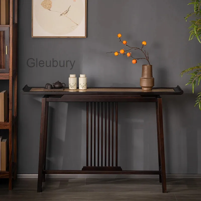 Minimalist Chinese Wabi Sabi Console Table Rustic Mid Century Luxury Console Table For Hallway Porch Stoliki Do Salonu Furniture