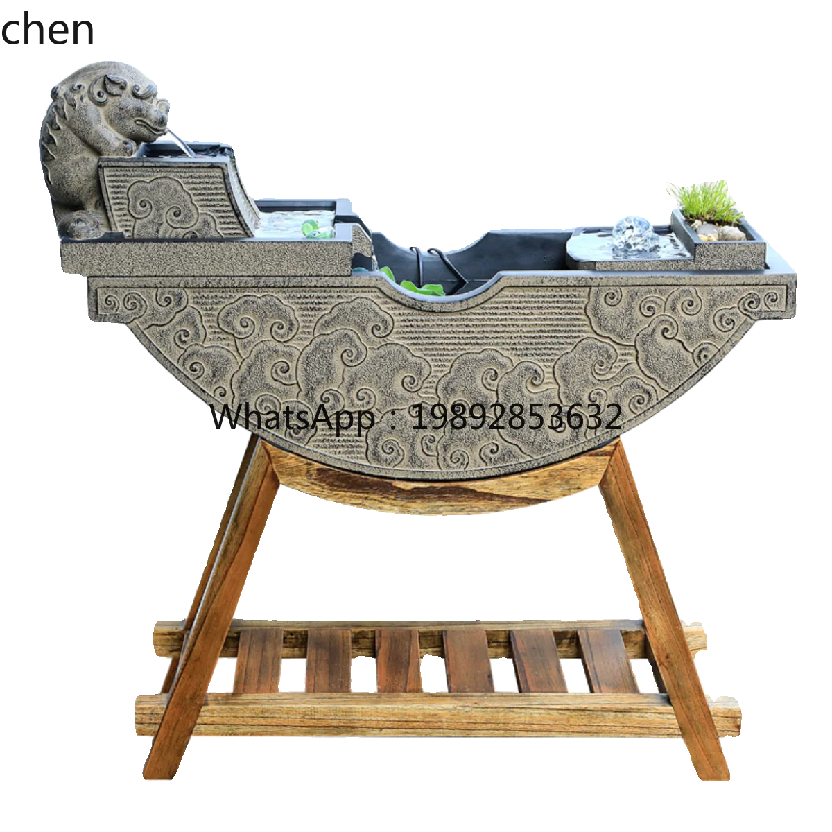 

floor-to-ceiling water ornament living room office balcony decoration landscaping circulating water landscape