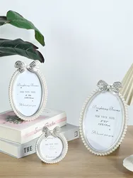 1Pcs Bohemian imitation pearl frame photo wall wedding birthday frame home bedroom decoration frame adult gift
