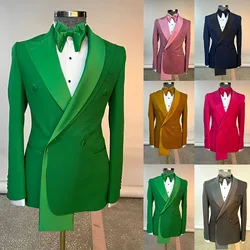 Men's Suits Single Jackets Wedding Groom Tuxedos Peak Lapel Design Blazer for Men Fashion Customization Clothing