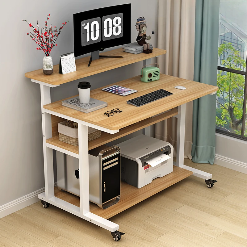 Solid Wood Small Computer Desk Removable Simple Table for Bedroom Study Living Room Household Apartment Desk
