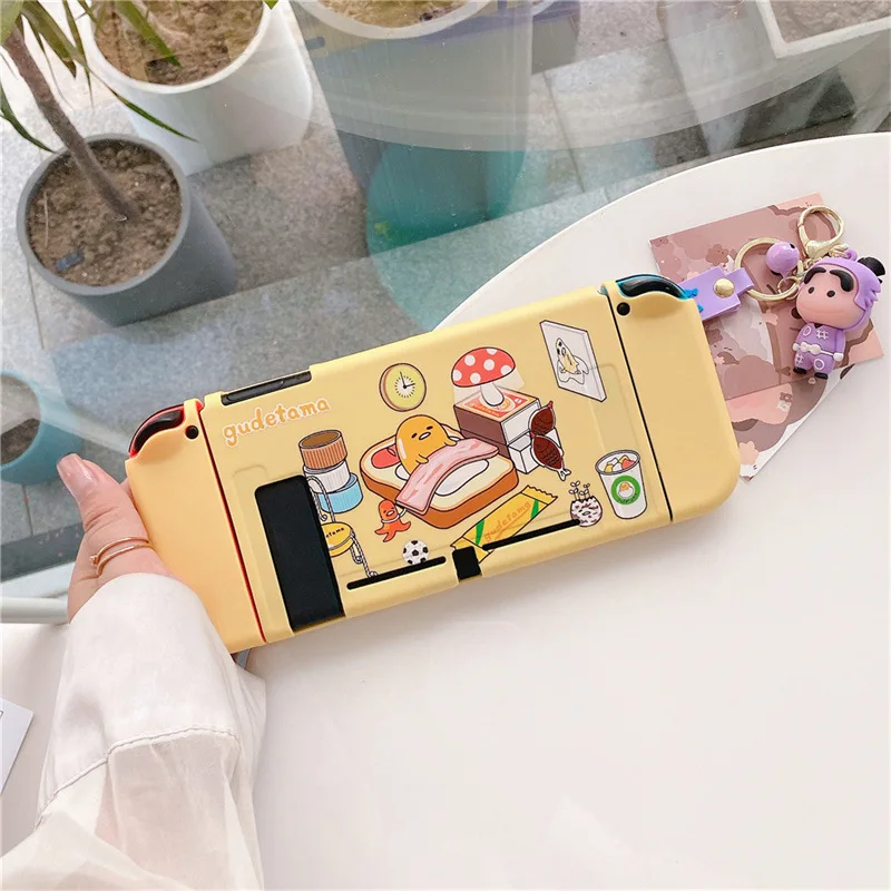 Nintendo Switch Protective Case Applicable To OLED/NS Kawaii Sanrioed Gudetama Anime Cute Comfortable Gift Girl Couple Festival