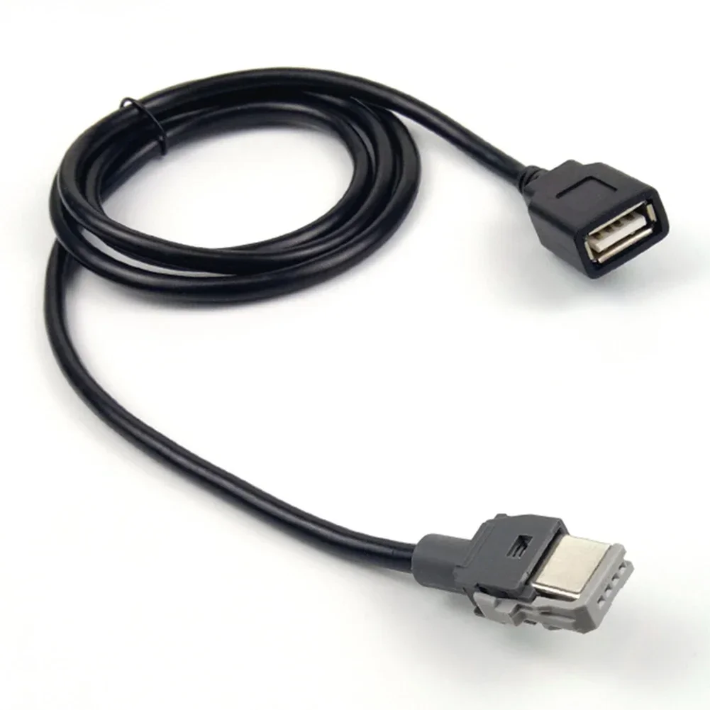 120CM Car 4-pin To USB Female Adapter 12V For 307 For 408 For C4 For C5 For C-Quatre For B50 For RD9 Car Electronics