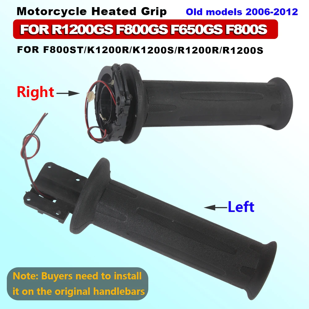 Motorcycle Heated Grips Heating Handle Heater Grip For BMW R1200GS Adventure F800GS F650GS K1200R R1200R 2006-2012 Accessories