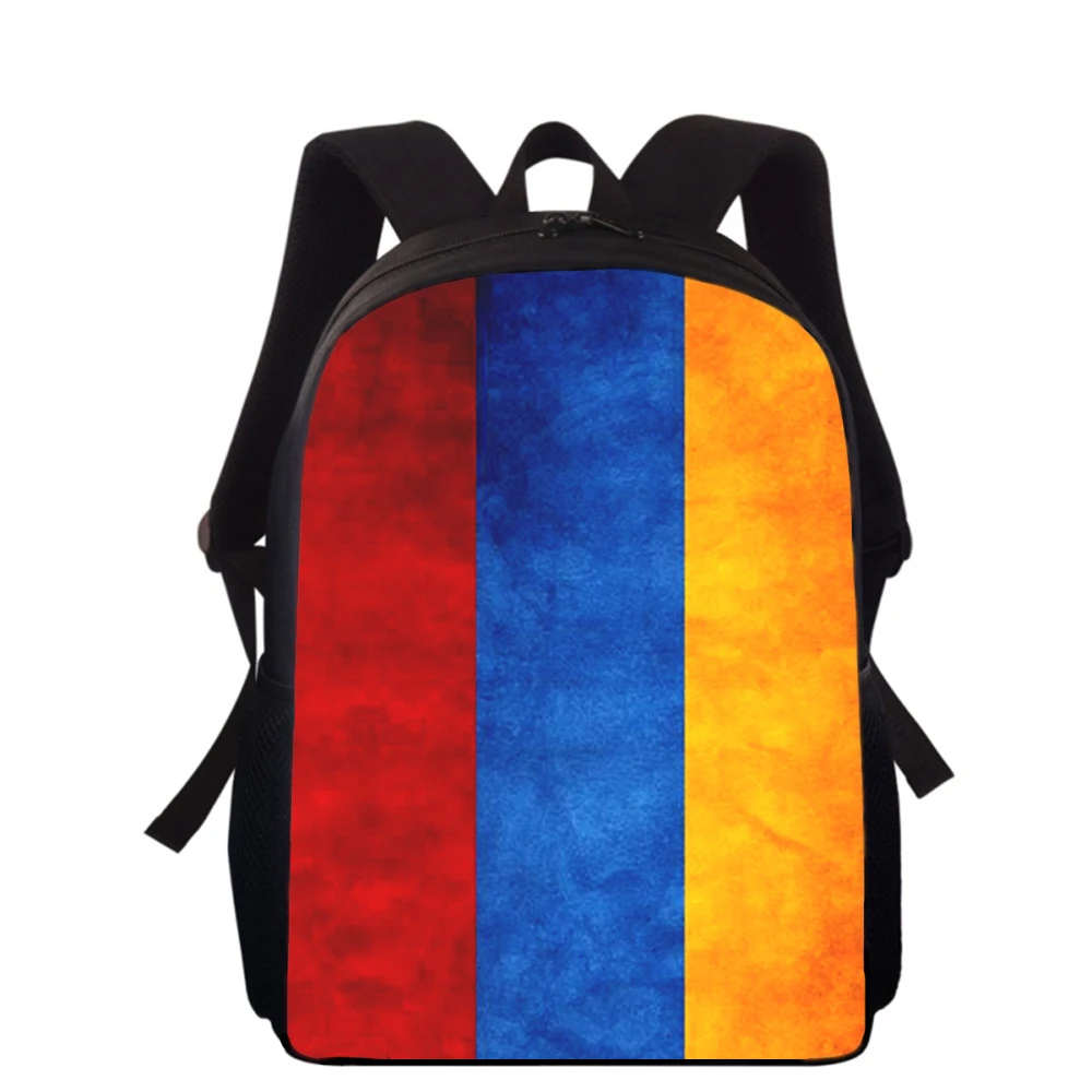 Armenia Flag 15 "3d Print Kids Rugzak Basisschool Tassen Voor Jongens Meisjes Terug Pack Studenten Schoolboekentassen