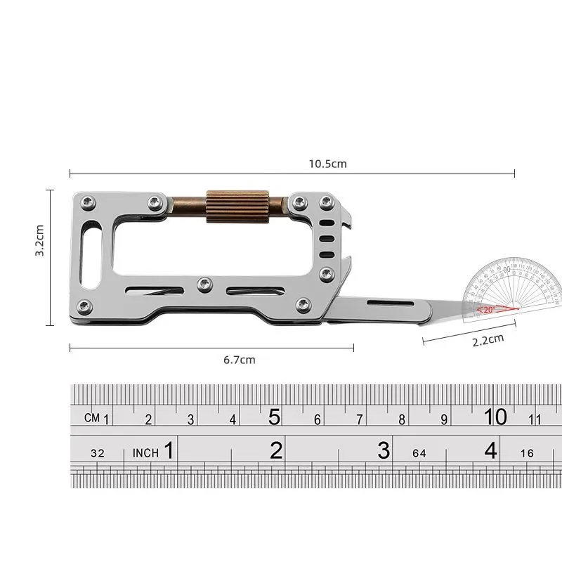 Multi Functional Key Chain Art Knife Stainless Steel Mini Folding Knife Portable Scalpel Tools