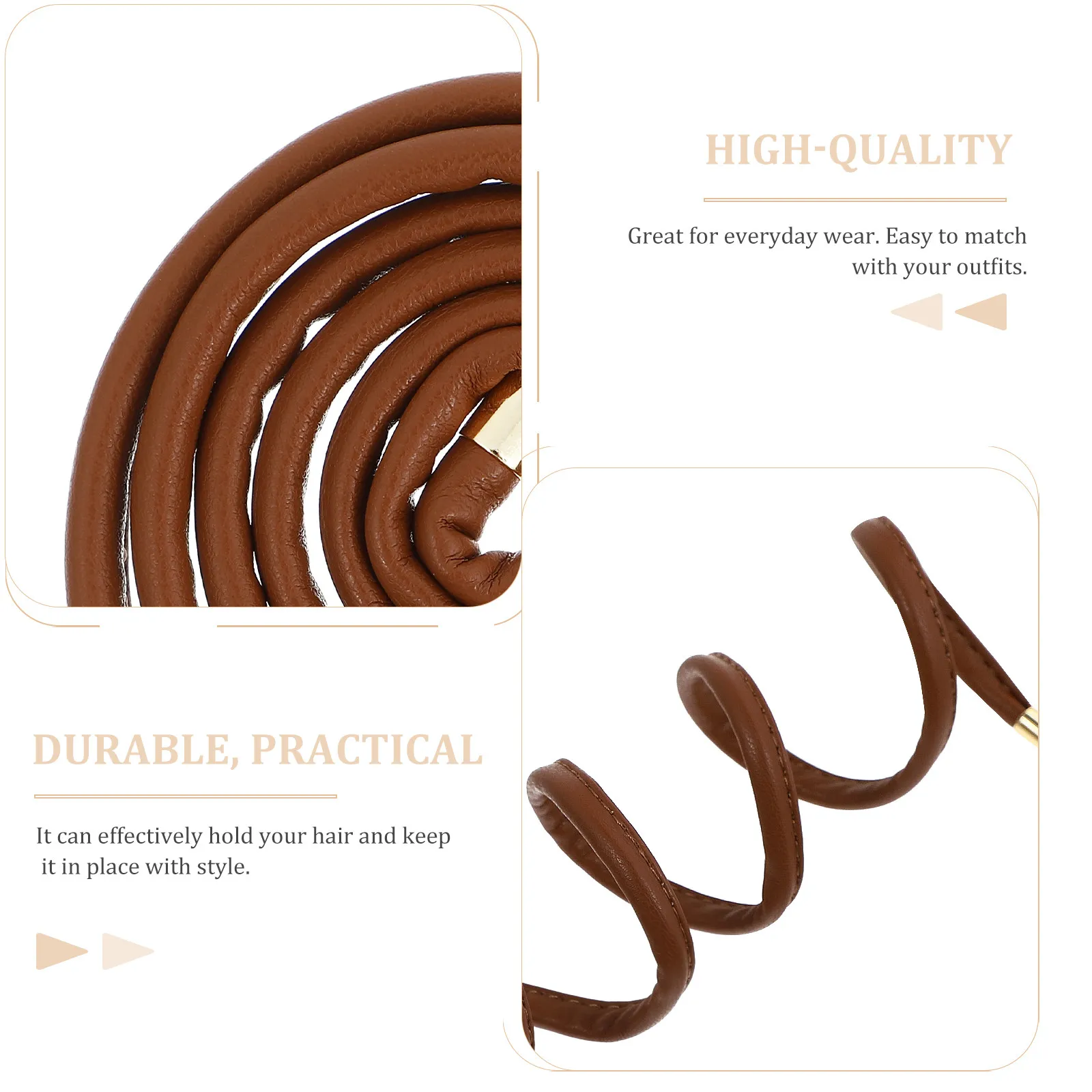 1Pcs PU Adjustable Hair Wire Ponytail Holder Creative Lovely Hair Tie Girls Women Ponytail Holders Lovely Headdress