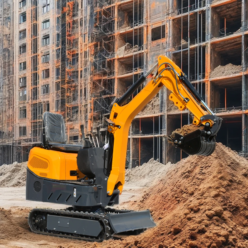 

Free shipping customized product, China cheap mini excavator 0.8 tons 1 ton excavator, US mini EPA sold at a discounted price