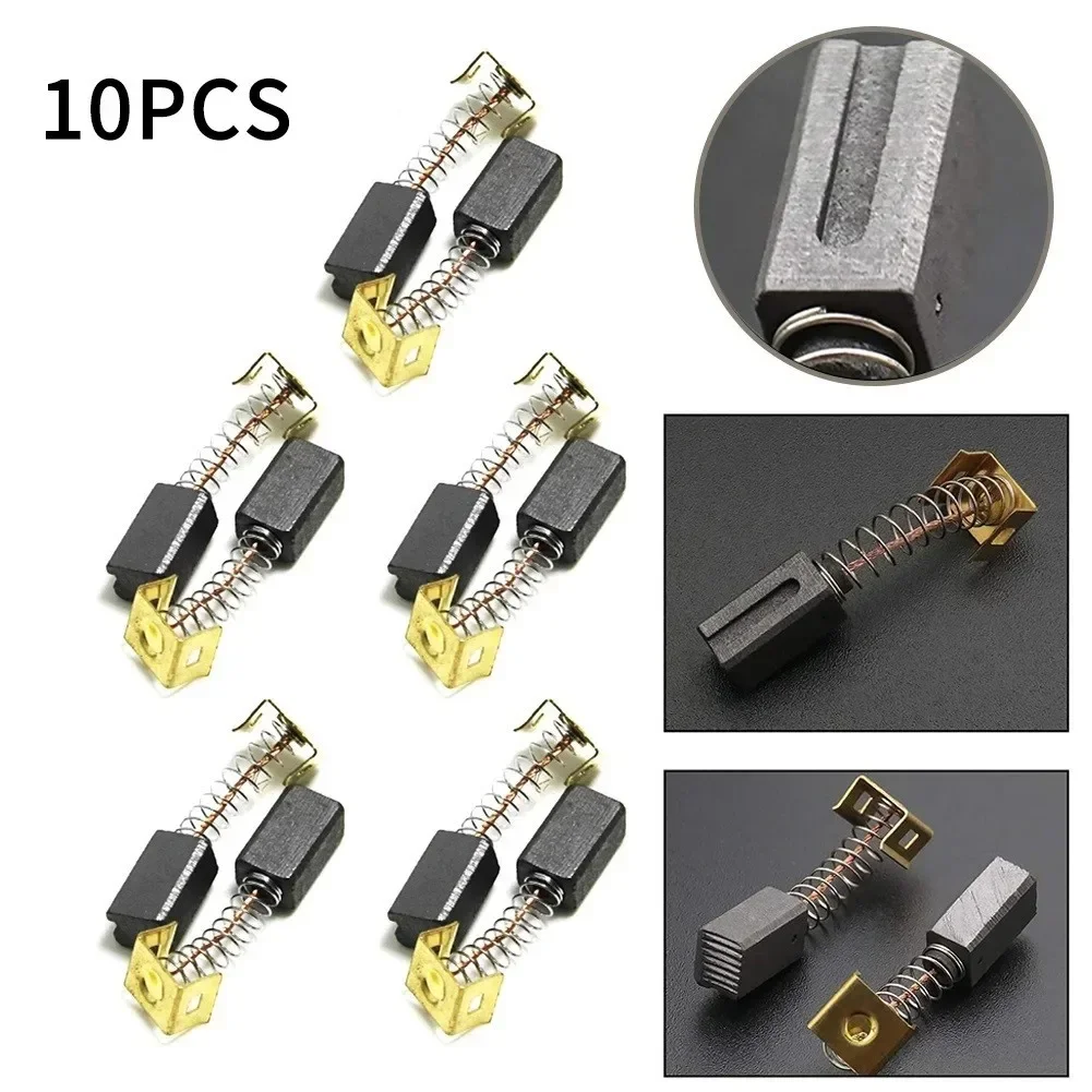 10pcs Angle Grinder Carbon Brushes Power Tool Graphite Brush For Black Decker CD105 CD110 CD115 KG900