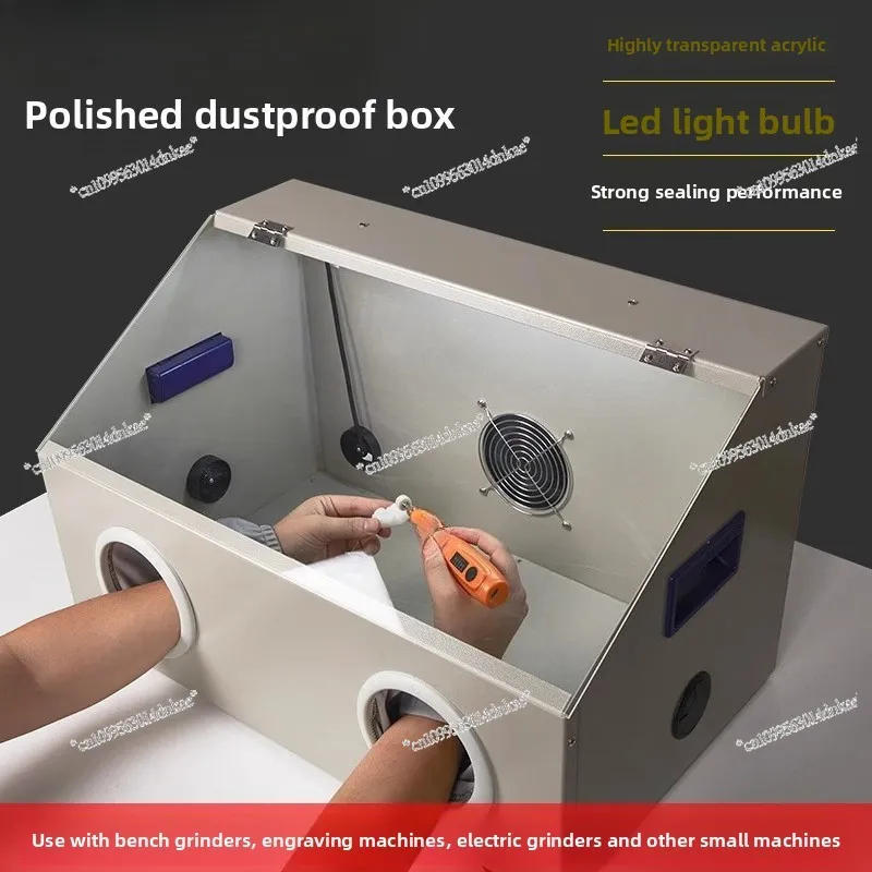 

Installation-free Integrated Dust Box, Metal Engraving Vacuum Dust Box, Grinding Box, Transparent Round Bead Table Grinding