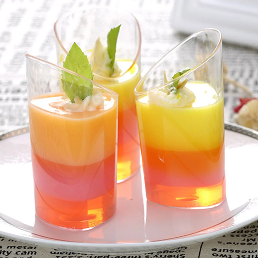 

20Pcs Transparent Mini Tiramisu Cups Sturdy Plastic Dessert Display for Home Party Catering Clear Dessert Cups