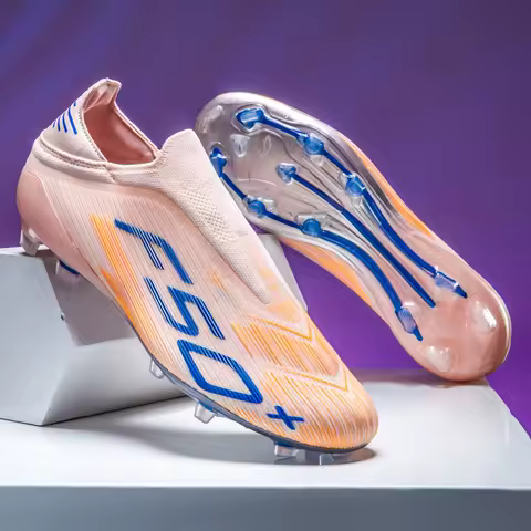 New Men's Grass Football Boots Sport Comfortable Indoor Cleats Ultralight Soccer Shoes Non Slip Fg Turf Futsal Adult Non-Slip