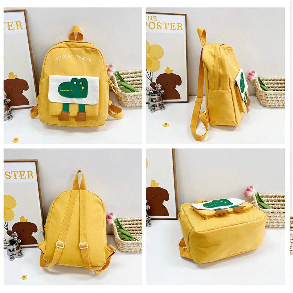 New High School Student Backpack Personalized Name Kindergarten Schoolbag Custom Embroidered Any Name Kid's Dinosaur Backpacks