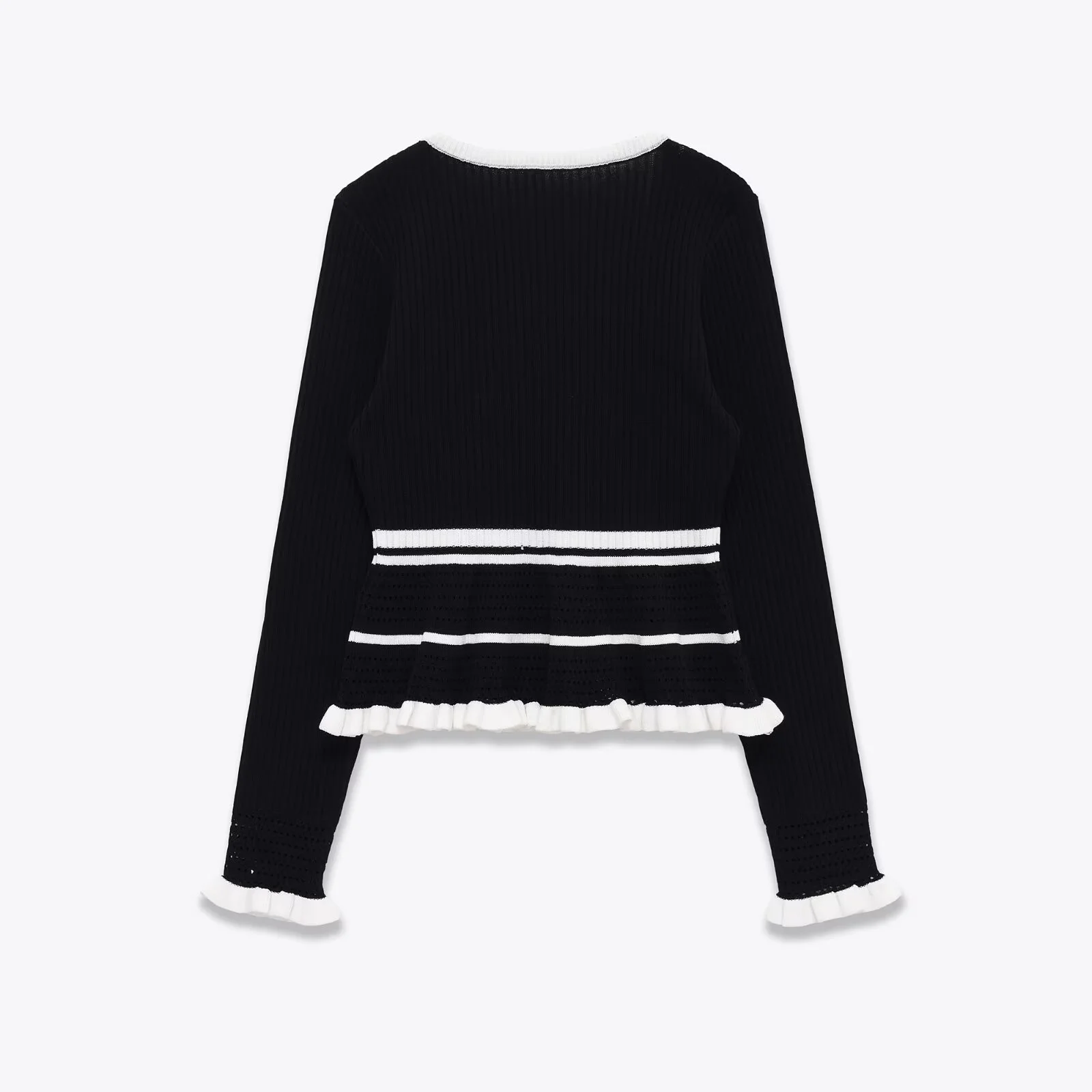 2025 Winter New Women's Fashionable Simple Color Block Slim Fit U-Neck Casual Long Sleeve Knitted Patchwork T-Shirt