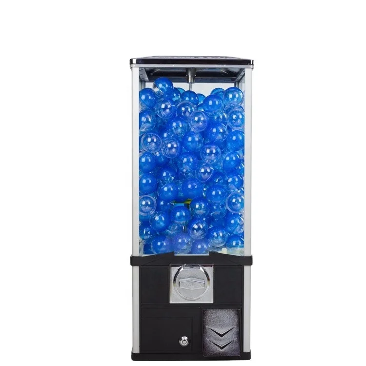 High quality wholesale square capsule vending machine allows use bouncy balls, candy and twister eggs