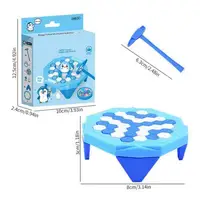 Penguin Ice-Breaking Game ABS Hand-Eye Coordination Puzzle Challenge Portable Desktop Toy Parent-Child Interactive Board Games 5