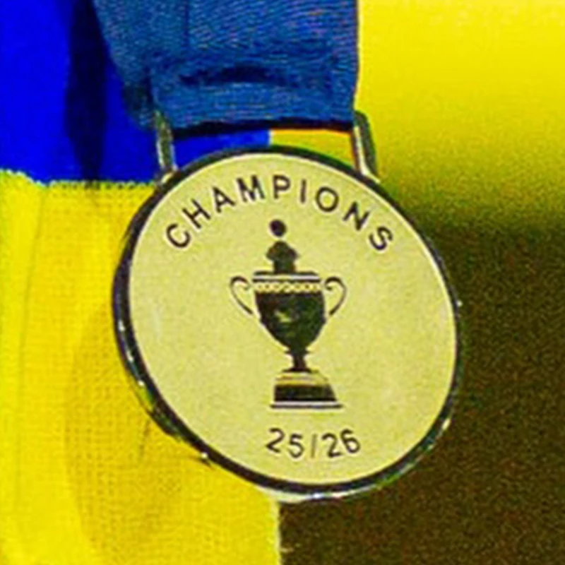 NUEVO estilo 2026 Al-nassr FC 2025-26 Roshn Liga Saudí MEDALLA Medallas de Campeón Medalla de Metal Recuerdos para Fans