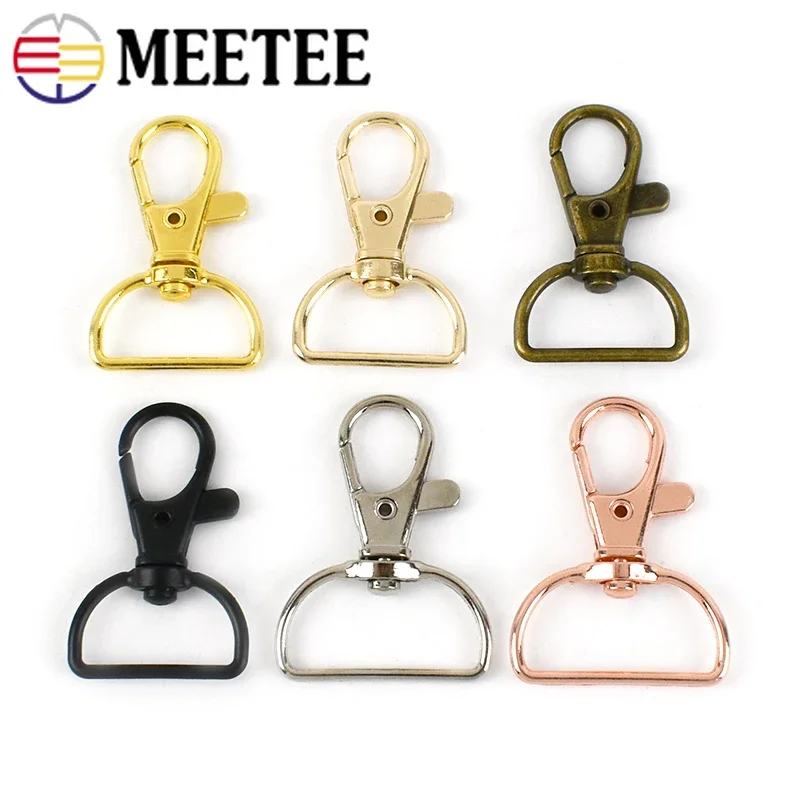 20/50Pcs 20/25mm Lobster Buckle Metal Swivel Snap Key Chain Clasp Lanyard Carabiner Hook Bag Strap Clip DIY Hardware Accessories