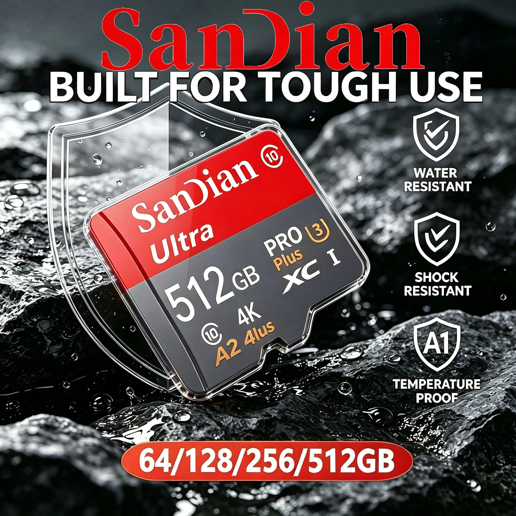 Secure TF Cards 32GB 128GB 64GB 512GB Memory Card Micro TF SD Card SD Cards for Body Camera/Laptop/Router/MP4 Player/Dashcam