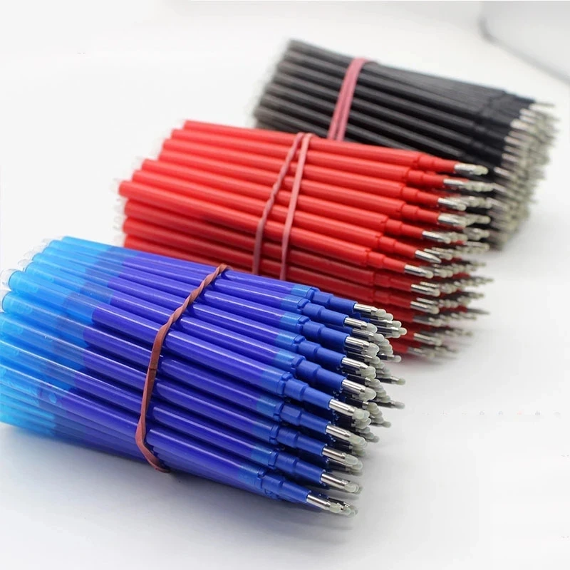 50 Pcs/Set 0.7mm Magic Erasable Pen Refill for Pilot Frixion Pen Blue/Black/Red Ink Office Writing Accessories School Stationery