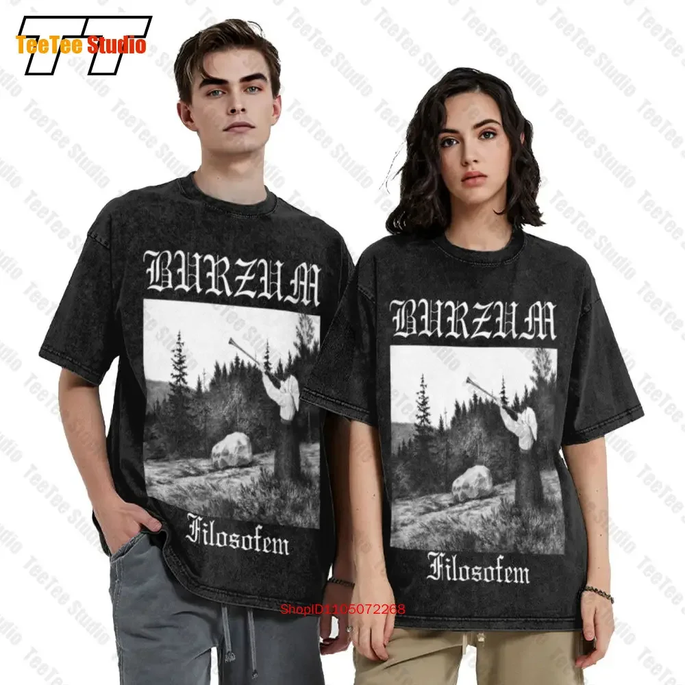 Burzum 'Filosofem' Black Vintage Oversized T-Shirt YK6J